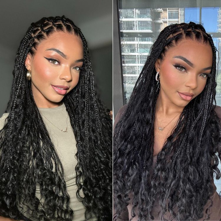 ✨Last Day:60% Off✨ No Glue, No Hassle – Natural Wavy & Braided Wigs