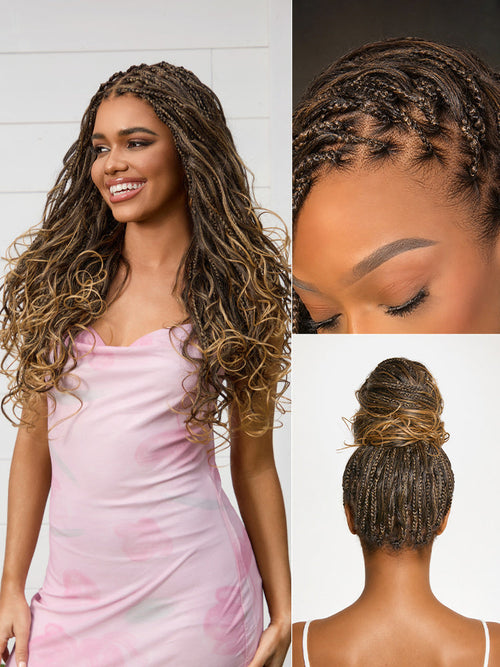 ✨Last Day:60% Off✨ No Glue, No Hassle – Natural Wavy & Braided Wigs