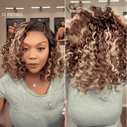 💖Ready-to-Go Glueless Curly Bob Wig✨