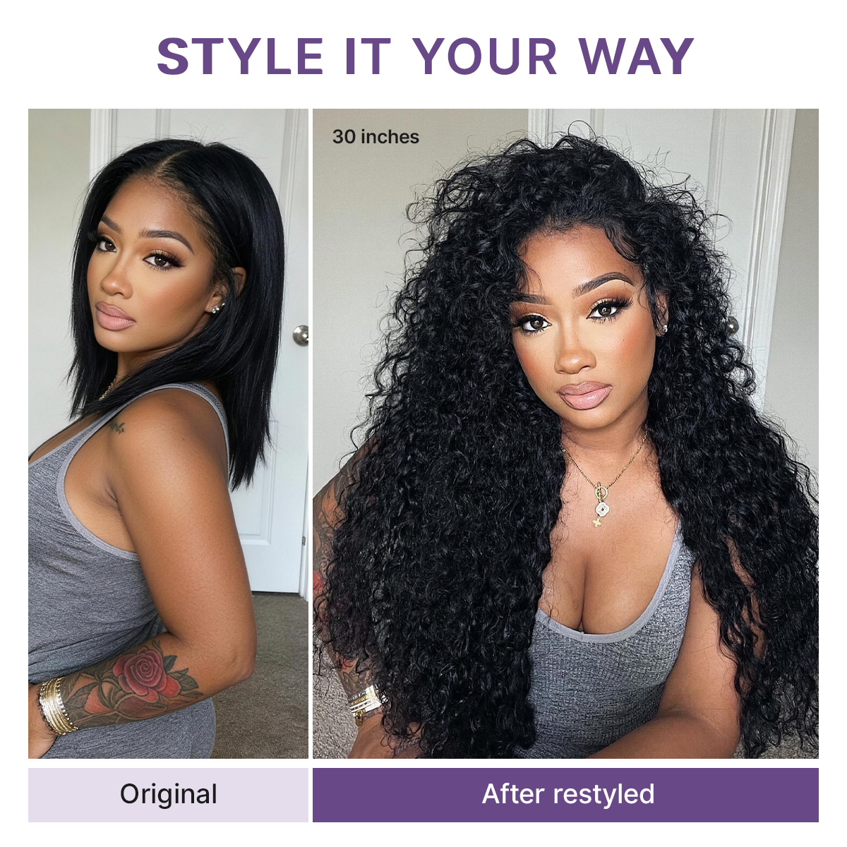 ✨Last Day:60% Off✨ No Glue, No Hassle – Natural Wavy & Braided Wigs