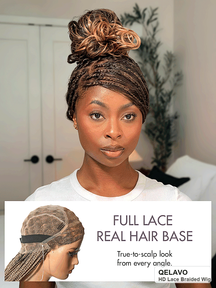 🔥Last Day: 80% Off🔥 HD Lace Knotless Box Braided Wig | Real Scalp Look Glueless Wig