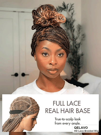 🔥Last Day: 80% Off🔥 HD Lace Knotless Box Braided Wig | Real Scalp Look Glueless Wig