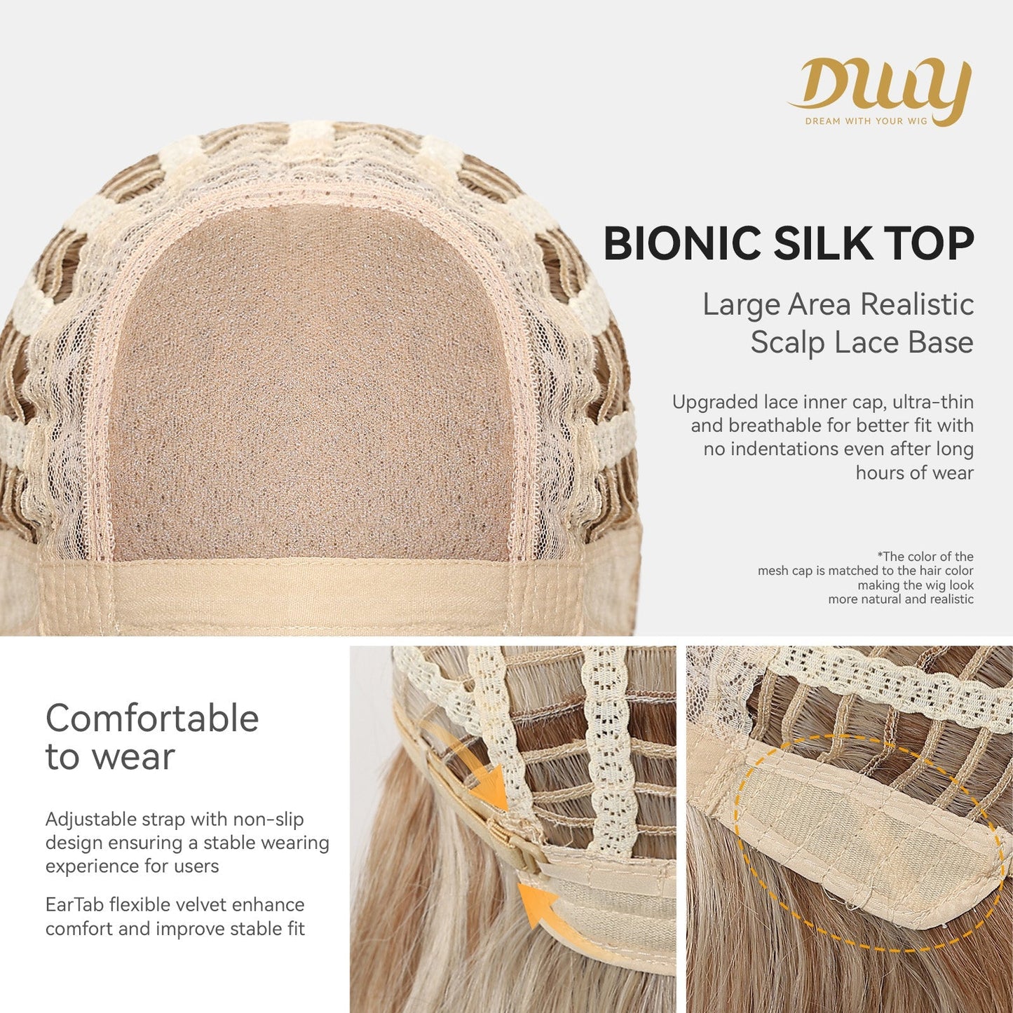 Restocked! Loni Plus C-DWY New Technology! Bionic Silk Top 24-Inch Long Wave Light Brown Glueless Synthetic Wig