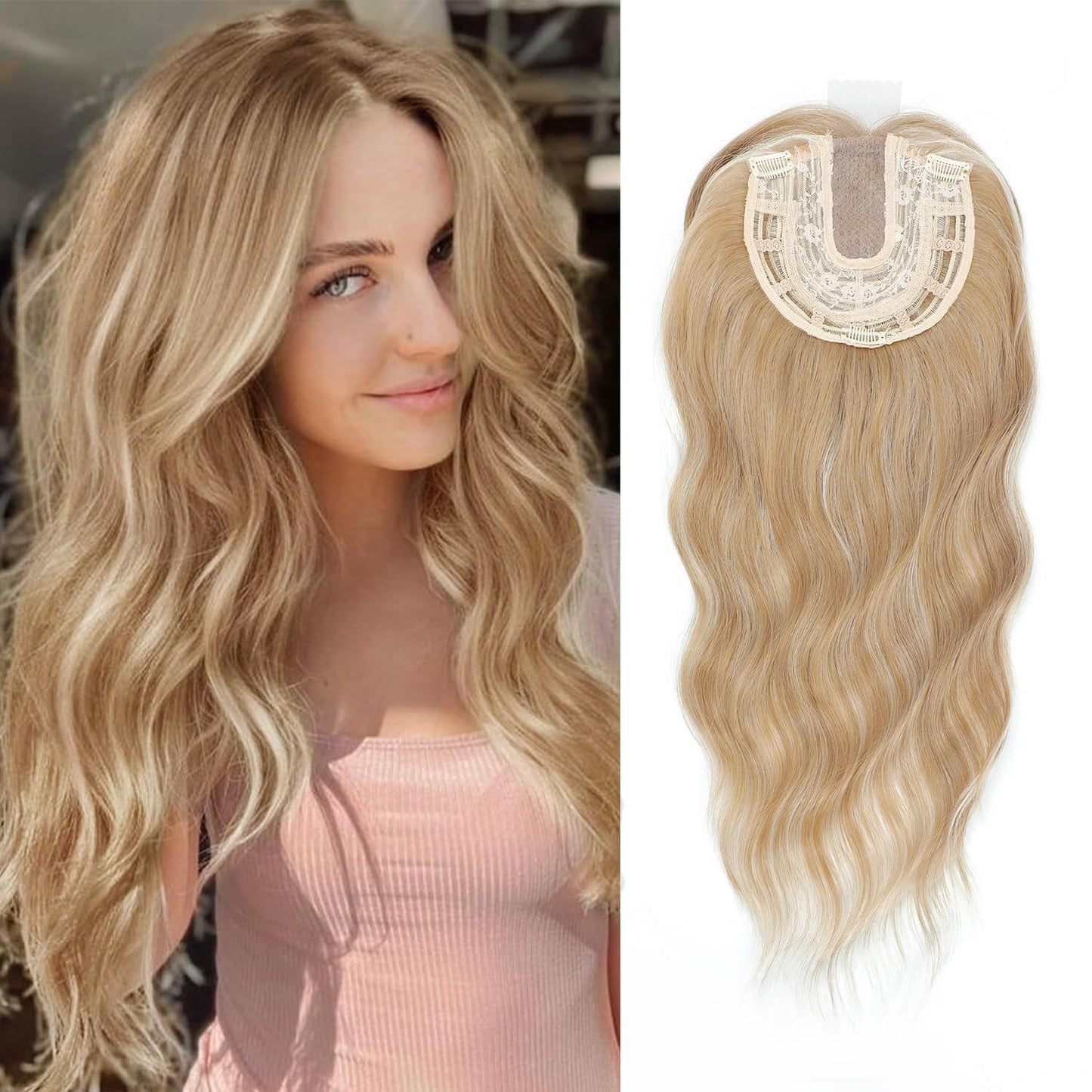 ⚡Final Hours – 2026 New Lightweight & Breathable Wavy Hair Topper