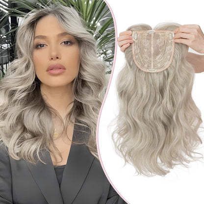 ⚡Final Hours – 2026 New Lightweight & Breathable Wavy Hair Topper