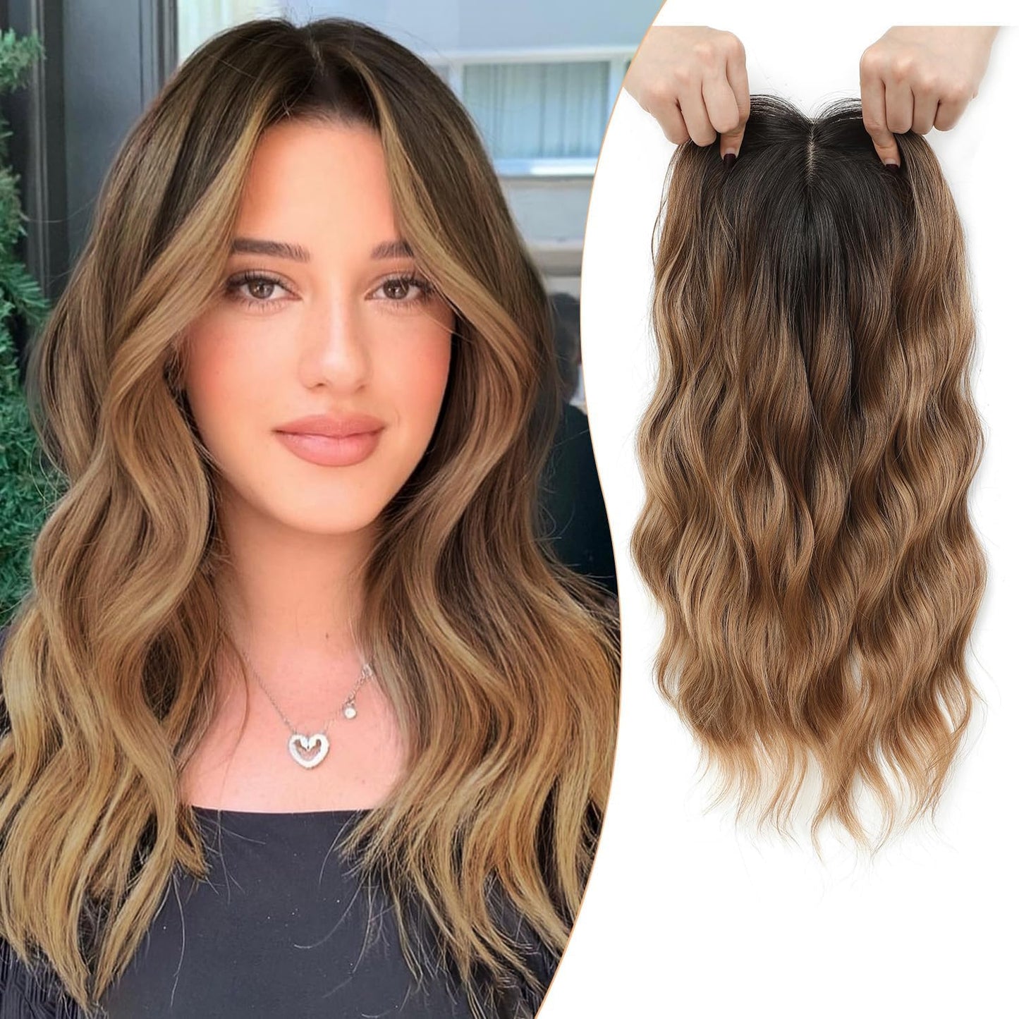 ⚡Final Hours – 2026 New Lightweight & Breathable Wavy Hair Topper