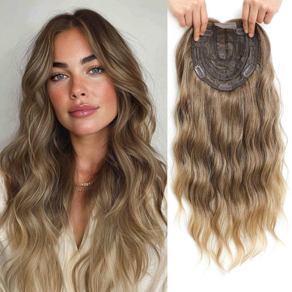 ⚡Final Hours – 2026 New Lightweight & Breathable Wavy Hair Topper