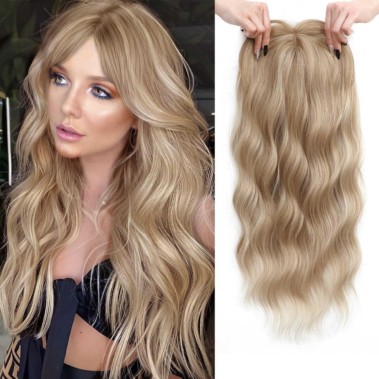 ⚡Final Hours – 2026 New Lightweight & Breathable Wavy Hair Topper