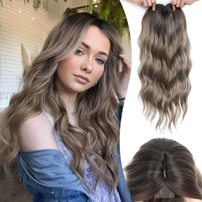 ⚡Final Hours – 2026 New Lightweight & Breathable Wavy Hair Topper
