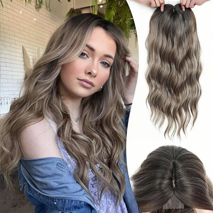 ⚡Final Hours – 2026 New Lightweight & Breathable Wavy Hair Topper