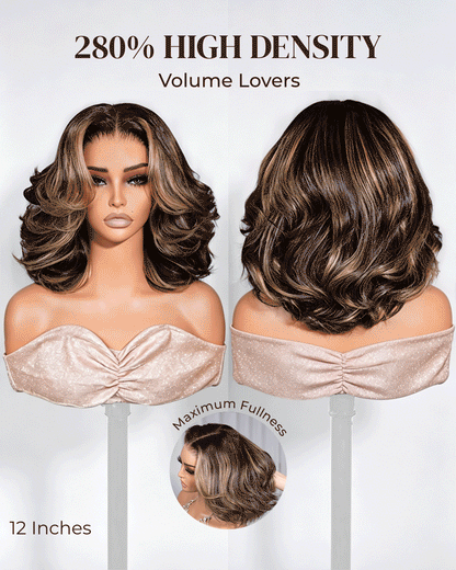 🔥 Last Day 80% OFF 🔥  280% HD Glueless Old Money Bob Wig | Platinum Blonde Balayage