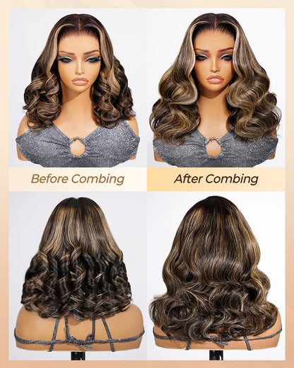 🔥 Last Day 80% OFF 🔥  280% HD Glueless Old Money Bob Wig | Platinum Blonde Balayage