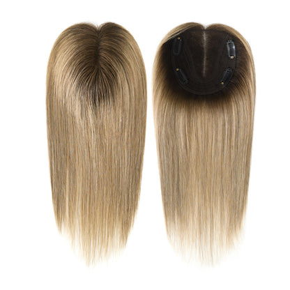 4.5x5-inch Durable Lace Hair Toppers 12" Human Hair Pieces for Women